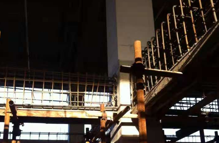 永州一厂房梁柱截面加大施工
